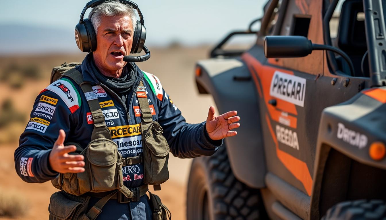 à dakar, en plein direct, le directeur de la course remet elena à sa place lors d'un moment tendu et inattendu.
