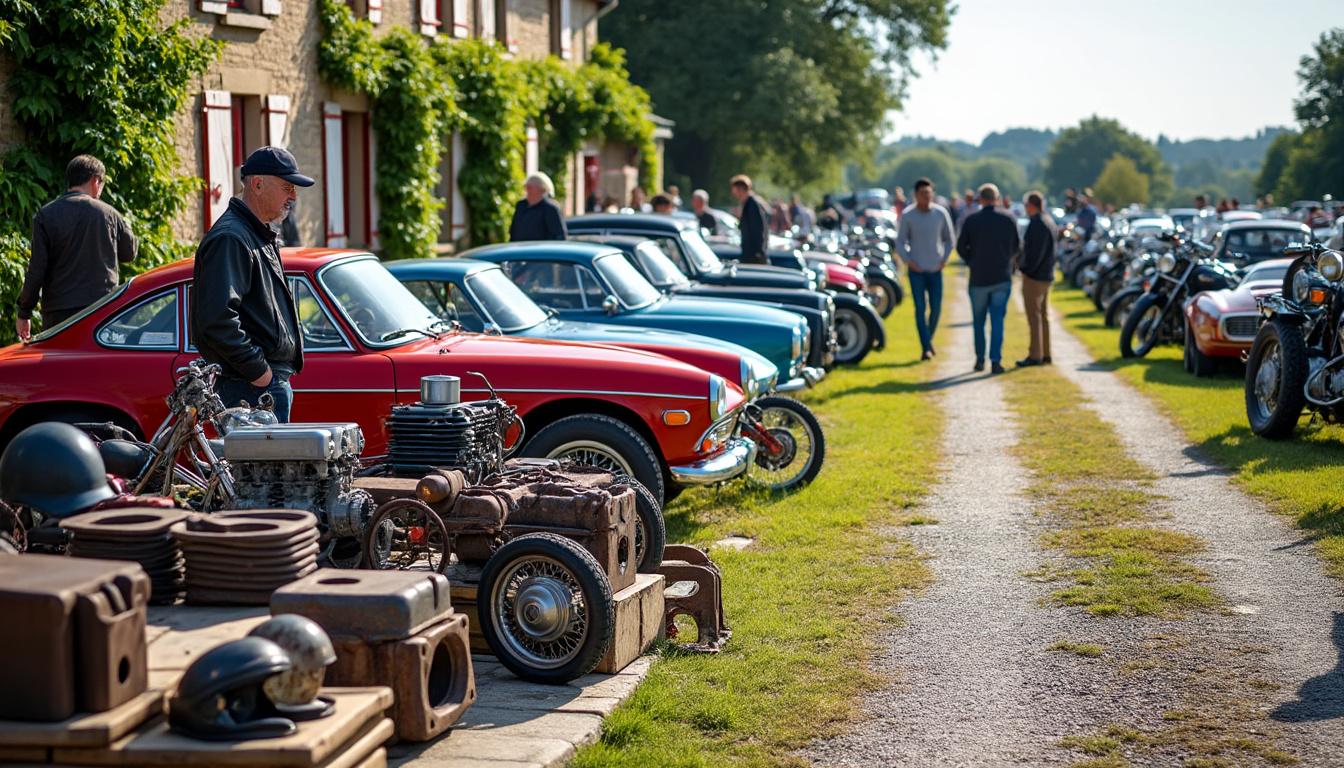 découvrez la bourse d’échange auto-moto de la châtaigneraie, l’événement incontournable ce dimanche pour les passionnés de véhicules anciens et pièces détachées.