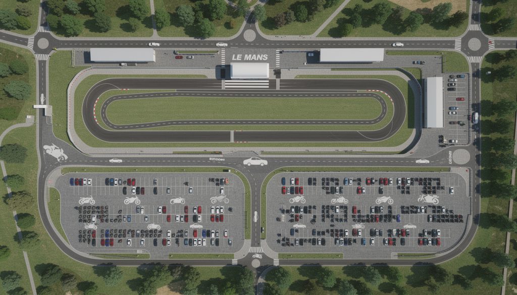 découvrez les meilleurs emplacements pour stationner voitures et motos près du grand prix de france moto 2026 au mans. planifiez votre parking facilement pour profiter pleinement de l'événement.