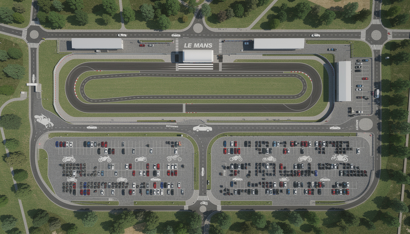 découvrez les meilleurs emplacements pour stationner voitures et motos près du grand prix de france moto 2026 au mans. planifiez votre parking facilement pour profiter pleinement de l'événement.