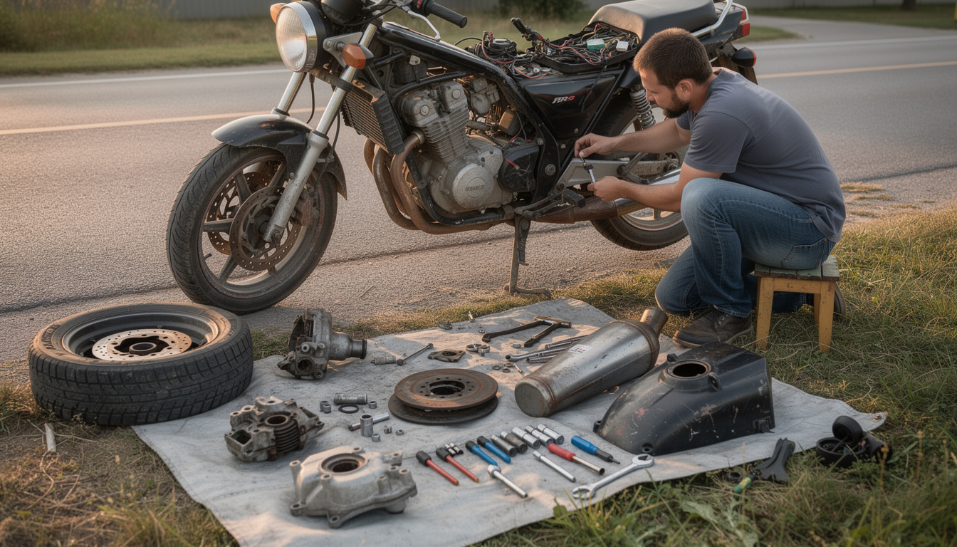 découvrez comment économiser sur la réparation de votre moto ou scooter en panne grâce à l'utilisation de pièces d'occasion fiables et accessibles.