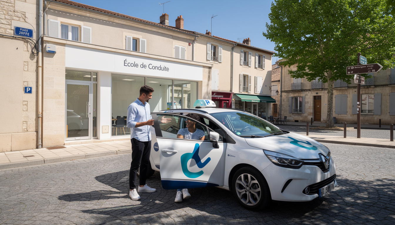 découvrez la nouvelle auto-école la shaka school, ouverte place joffre à neuville-de-poitou, pour apprendre la conduite en toute confiance avec des moniteurs expérimentés.