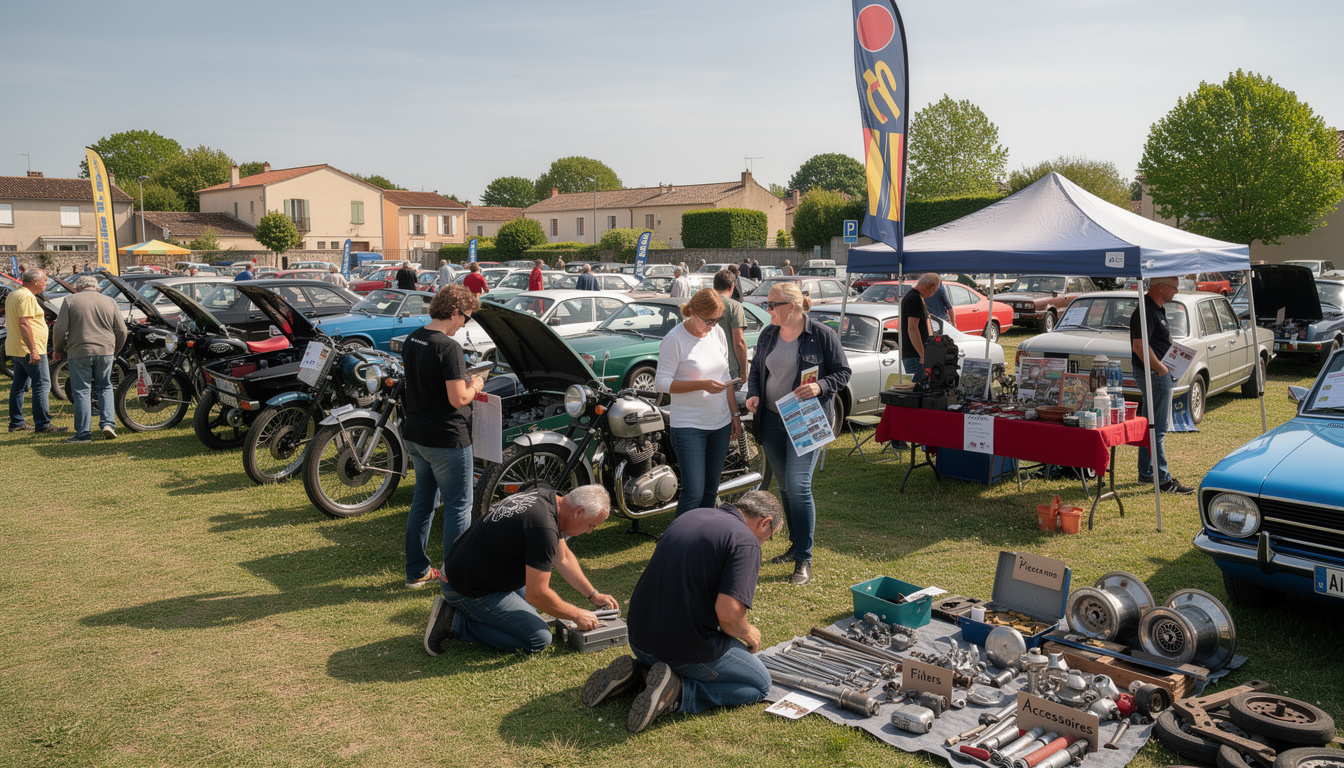 participez à la bourse d’échanges auto-moto ce samedi à monteils et découvrez une large sélection de pièces et véhicules pour passionnés.