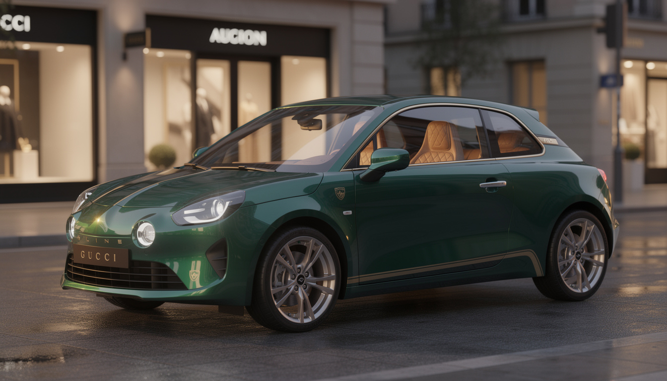 découvrez l’alpine a290 gucci, la nouvelle héritière emblématique qui allie design sophistiqué et héritage légendaire de la renault 5 baccara. un mariage unique de luxe et de performance.